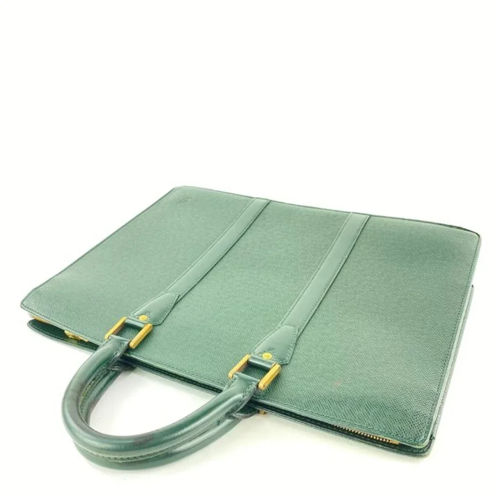 Louis Vuitton Green Taiga Leather Lozan Attache